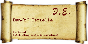 Danó Esztella névjegykártya